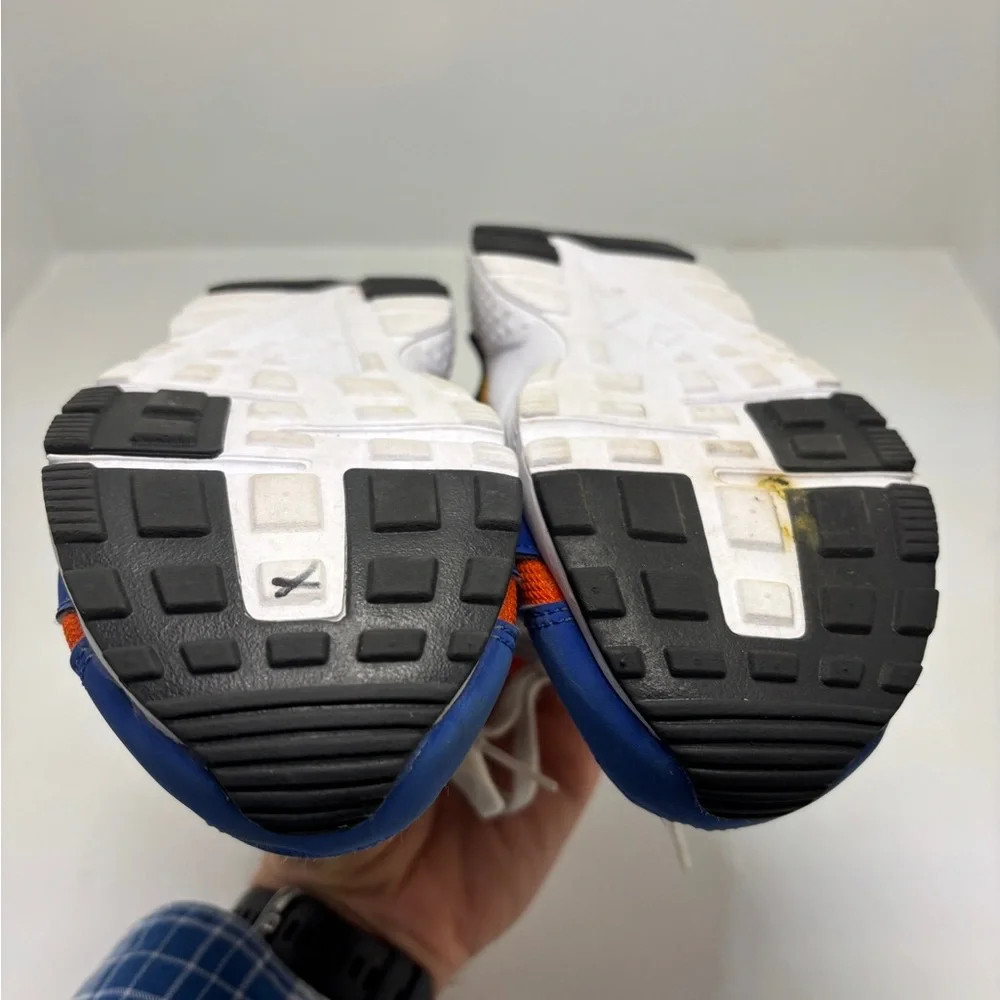 Nike Air Huarache Youth Sneakers Size 3Y Blue Orange Athletic Shoes - Picture 9 of 14